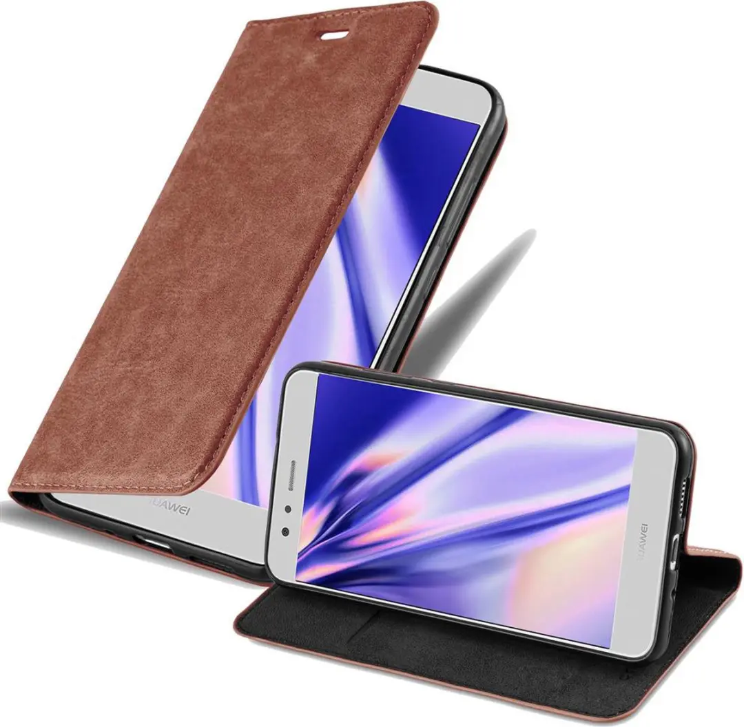 Cadorabo Hoesje geschikt voor Huawei P10 LITE in CAPPUCCINO BRUIN