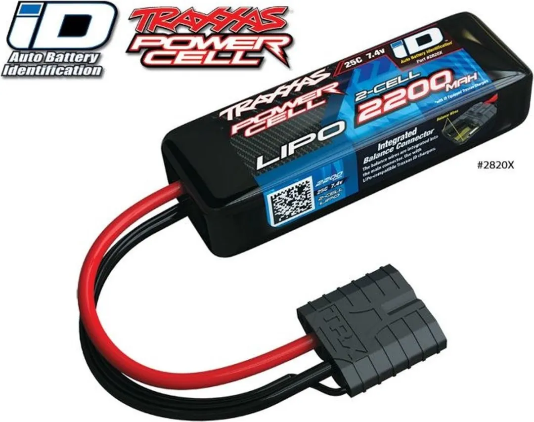 Traxxas LiPo Accupack 7.4V 2200mAh 2S 25C Softcase