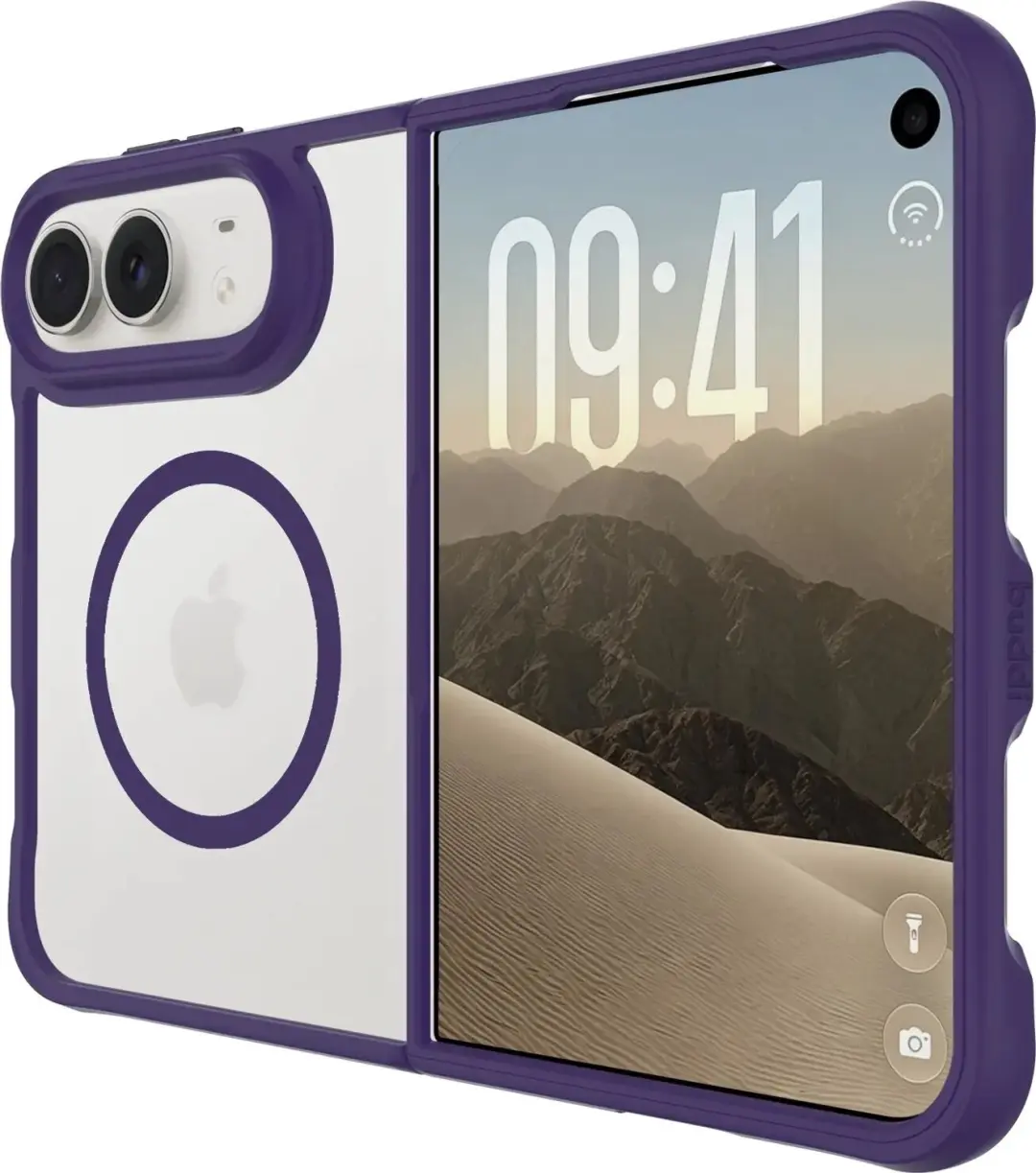 Buddi Hybrid Hoesje iPhone Duo - MagSafe - Paars - afbeelding 5 van 6
