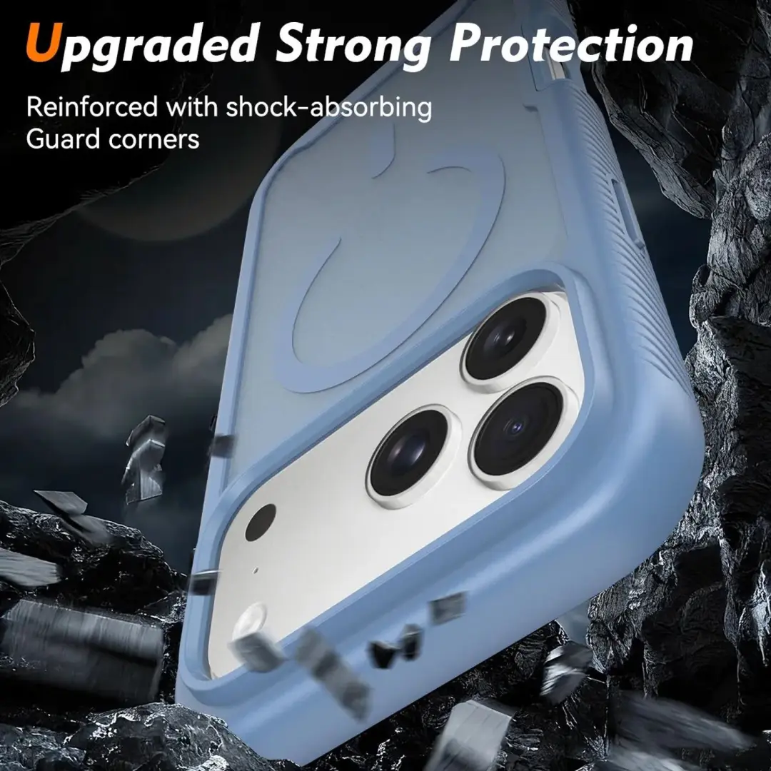 Hoesje iPhone 18 Pro Max - MagSafe - Matte Licht Blauw - afbeelding 6 van 6
