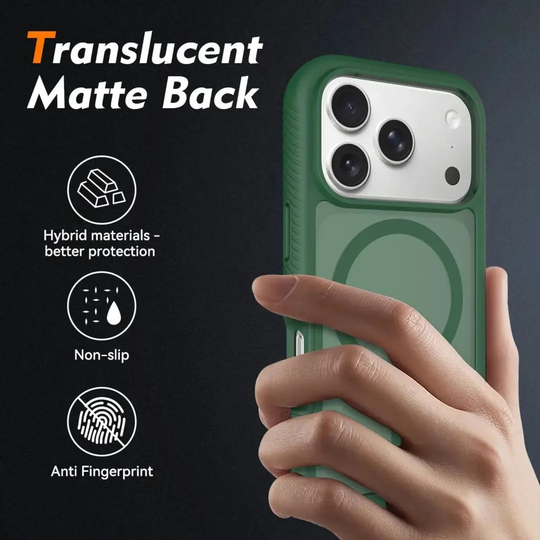 Hoesje iPhone 18 Pro met MagSafe - Matte Groen - afbeelding 4 van 6