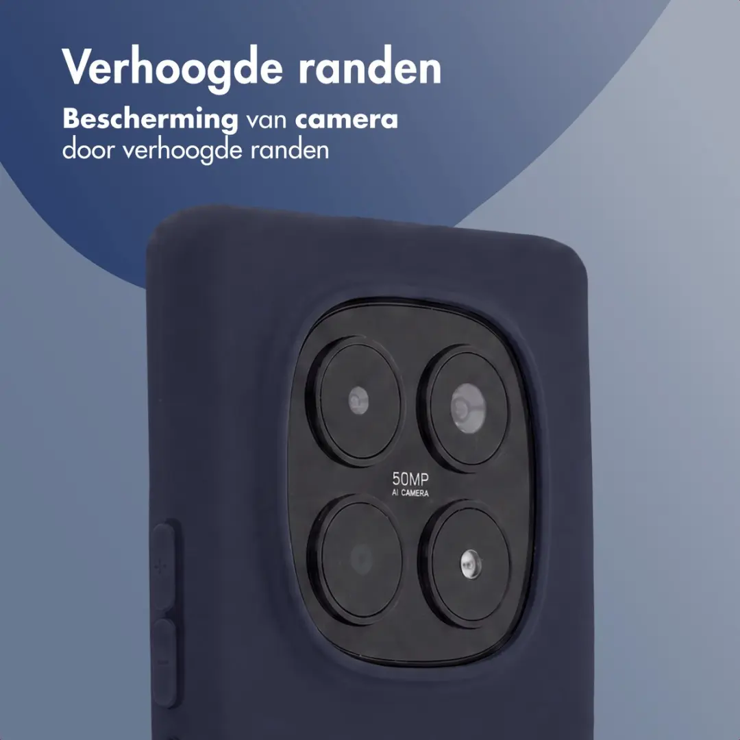imoshion Color Backcover Xiaomi Redmi Note 15 Pro 4G Hoesje - Donkerblauw - afbeelding 4 van 6