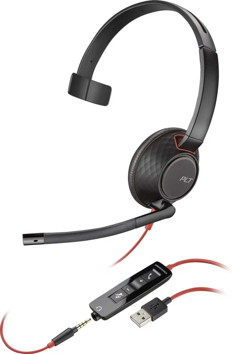 Poly Blackwire 5210 Headset - USB-A - Zwart - afbeelding 2 van 4