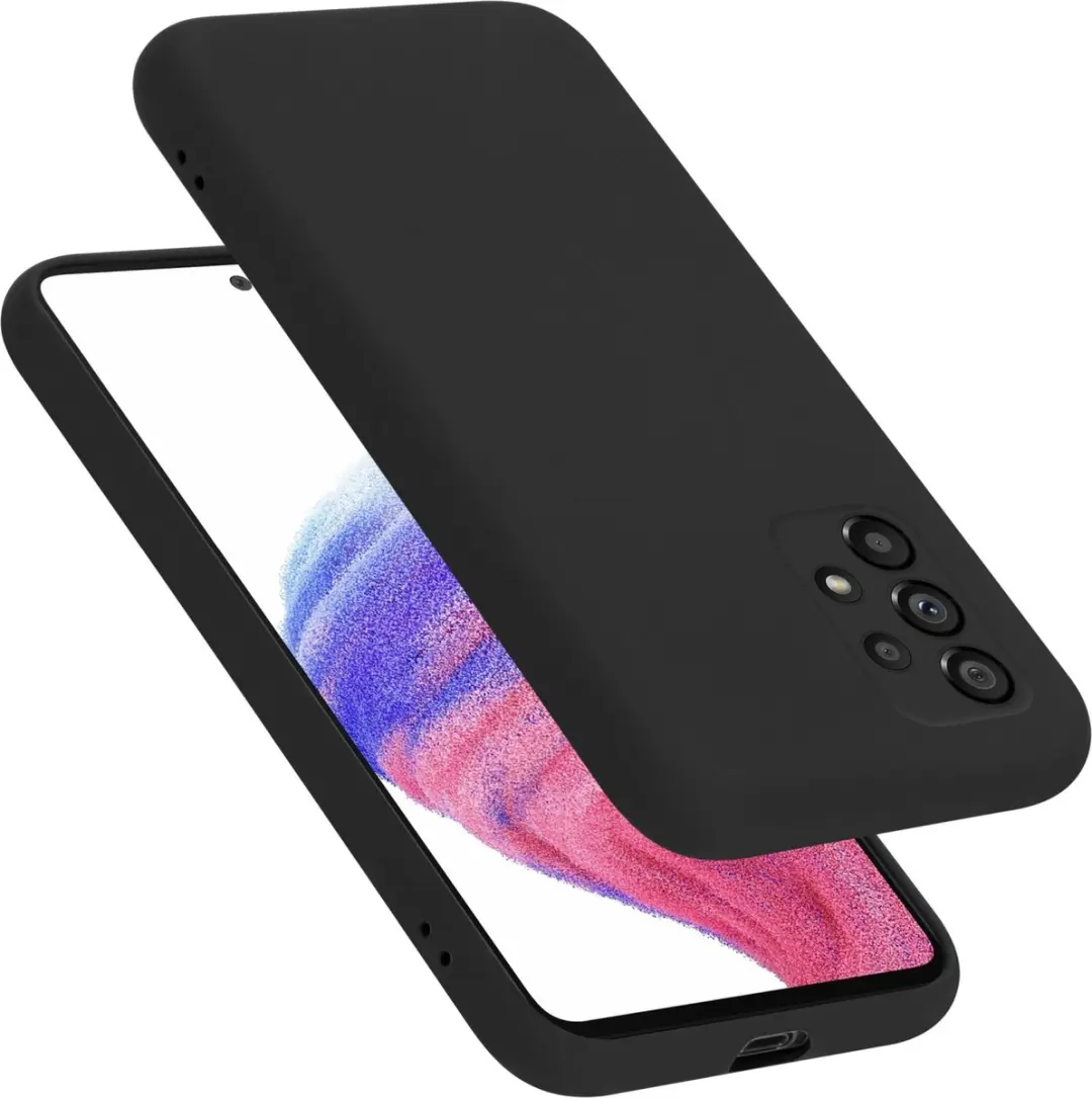 Cadorabo Hoesje geschikt voor Samsung Galaxy A53 5G in LIQUID ZWART