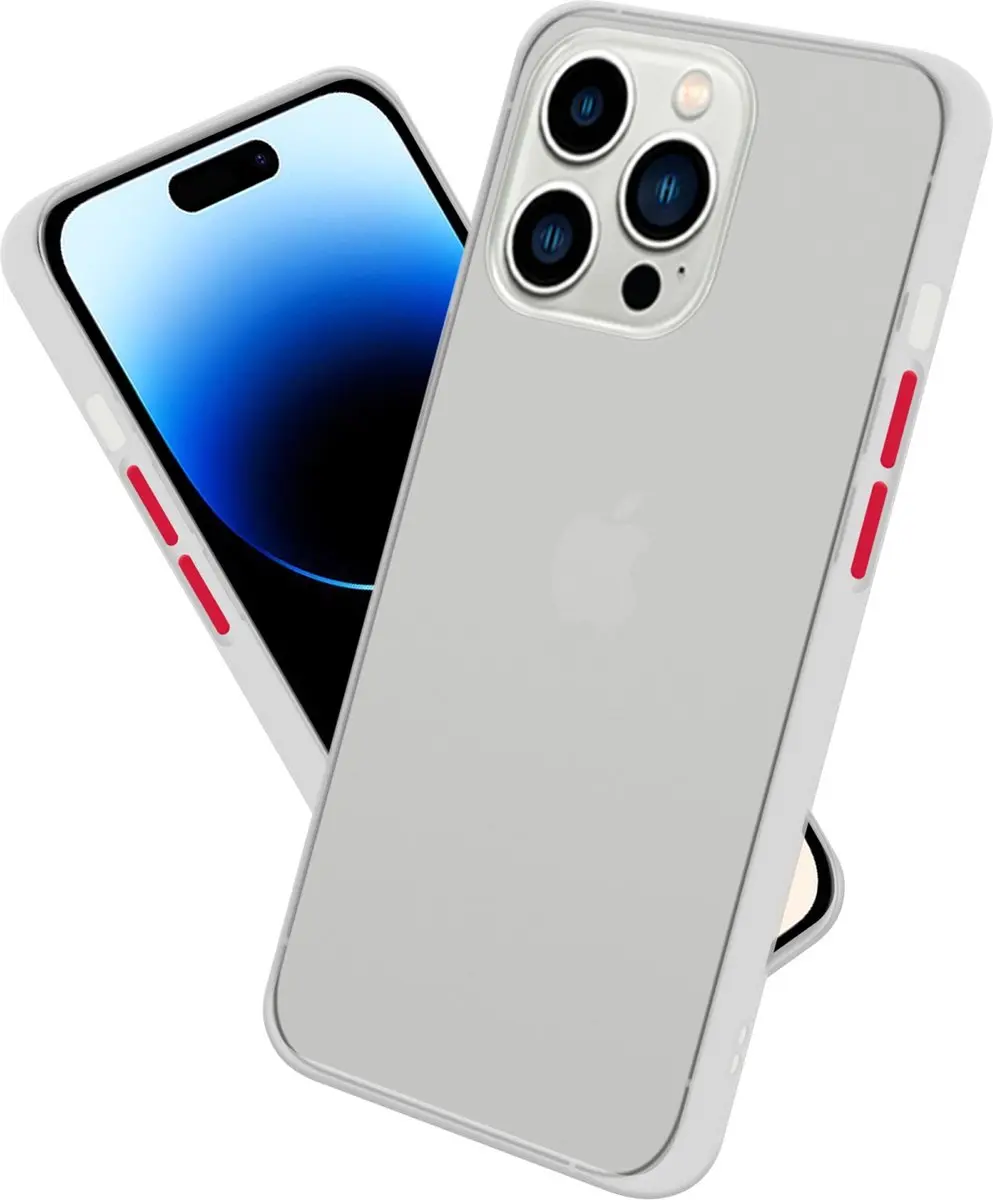 Cadorabo Hoesje geschikt voor Apple iPhone 14 PRO in Mat Transparant
