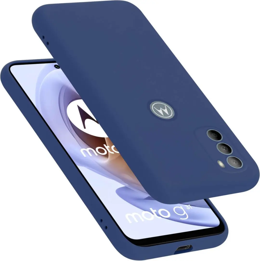 Cadorabo Hoesje geschikt voor Motorola MOTO G31 / G41 in LIQUID BLAUW