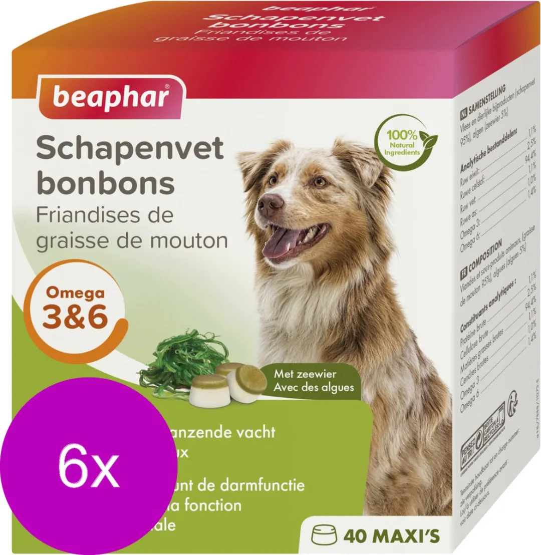 Beaphar Schapenvetbonbons Zeewier - 245g (6x Medium)