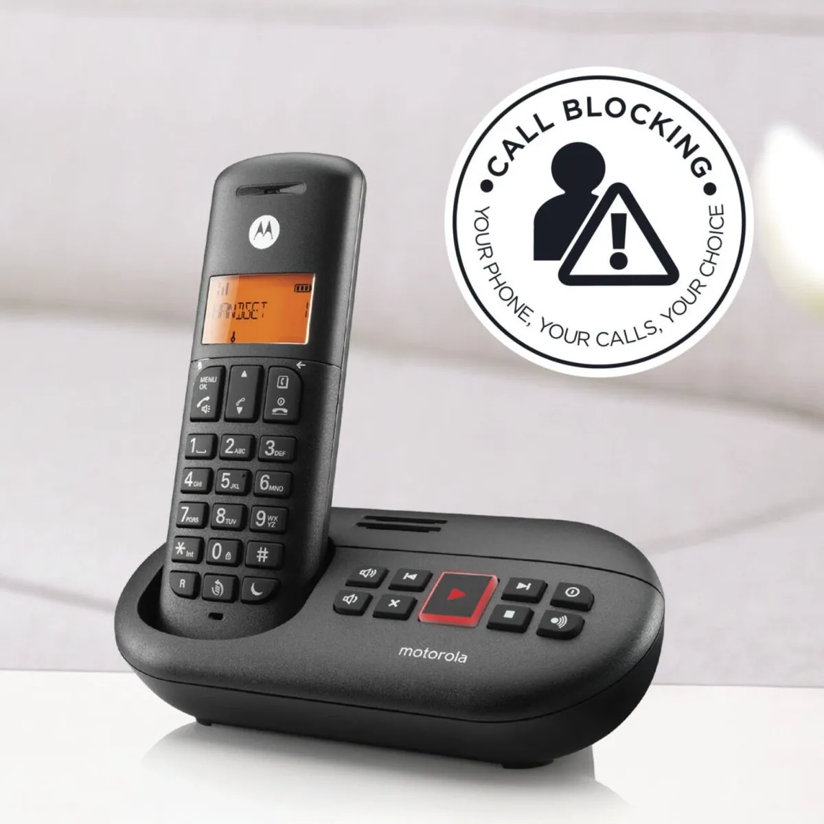 Motorola Voice E211 DECT Telefoon - 1 Handset - Zwart