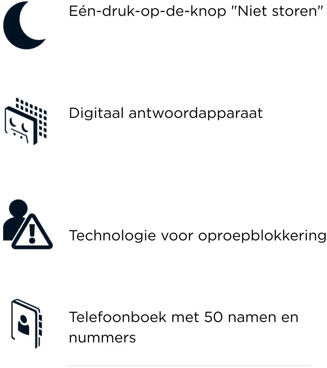 Motorola Voice E211 DECT Telefoon - 1 Handset - Zwart