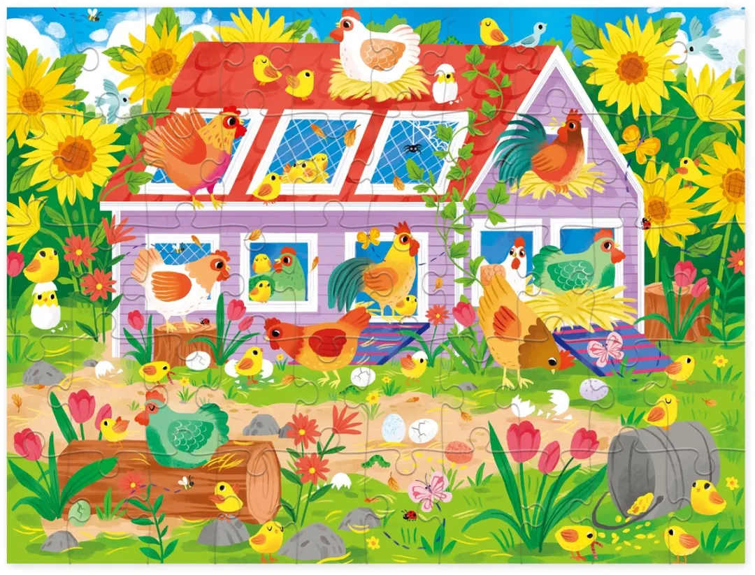 Crocodile Creek House Puzzels CC40954 - 50 Stuks Multicolor