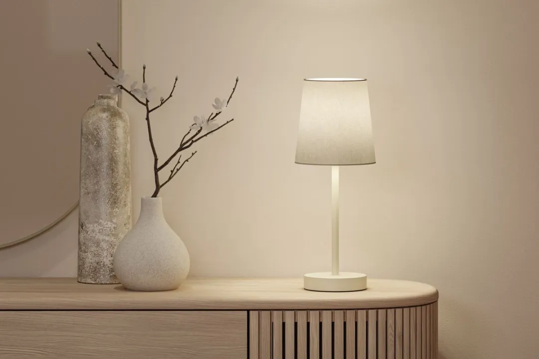 Paulmann Stellan II LED Tafellamp E27 20W - Crème - afbeelding 6 van 6