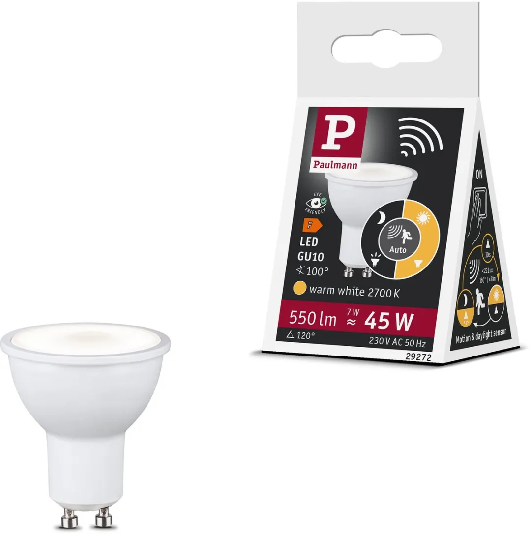 Paulmann LED Reflector GU10 Schemerbewegingsmelder 7W 550lm