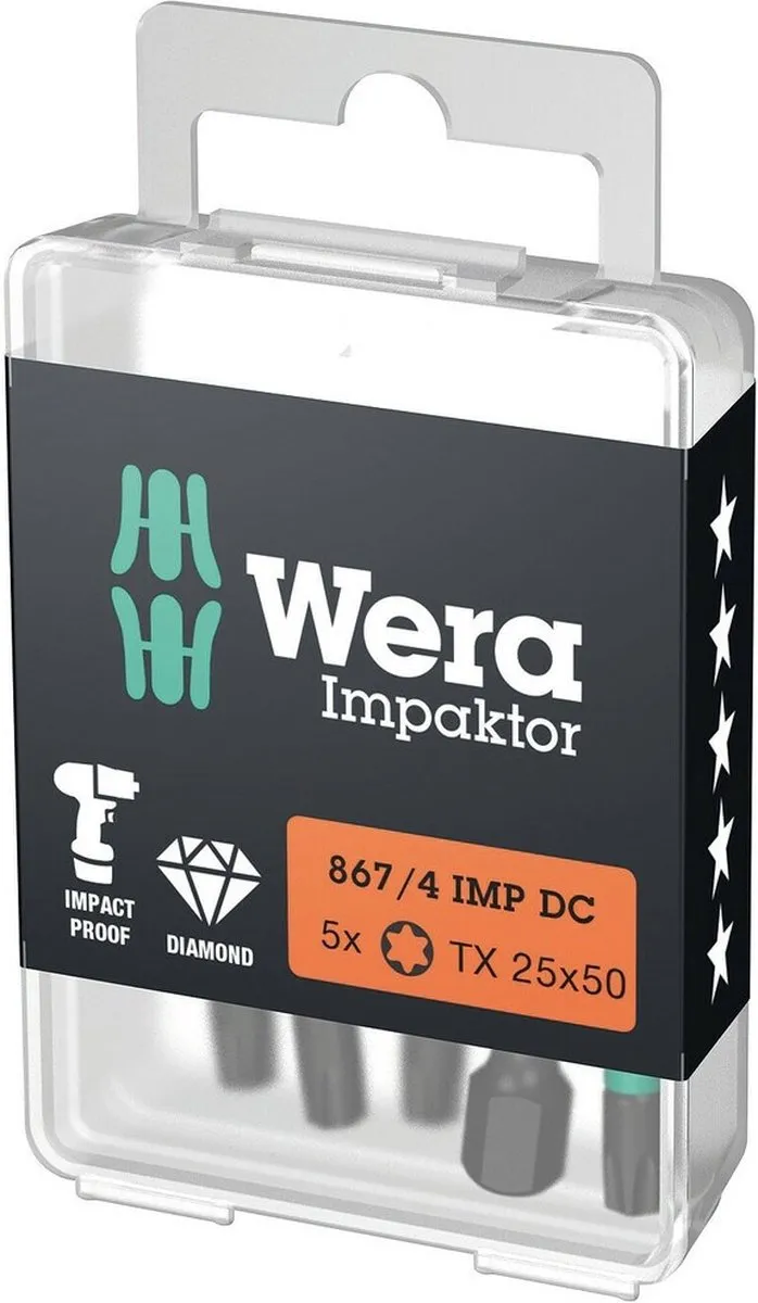 Wera 867/4 Impaktor DC TX40 Bit