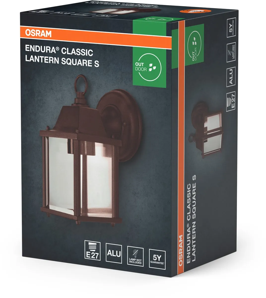 Osram Endura Classic Lantern Square S E27 - Rust - afbeelding 6 van 6