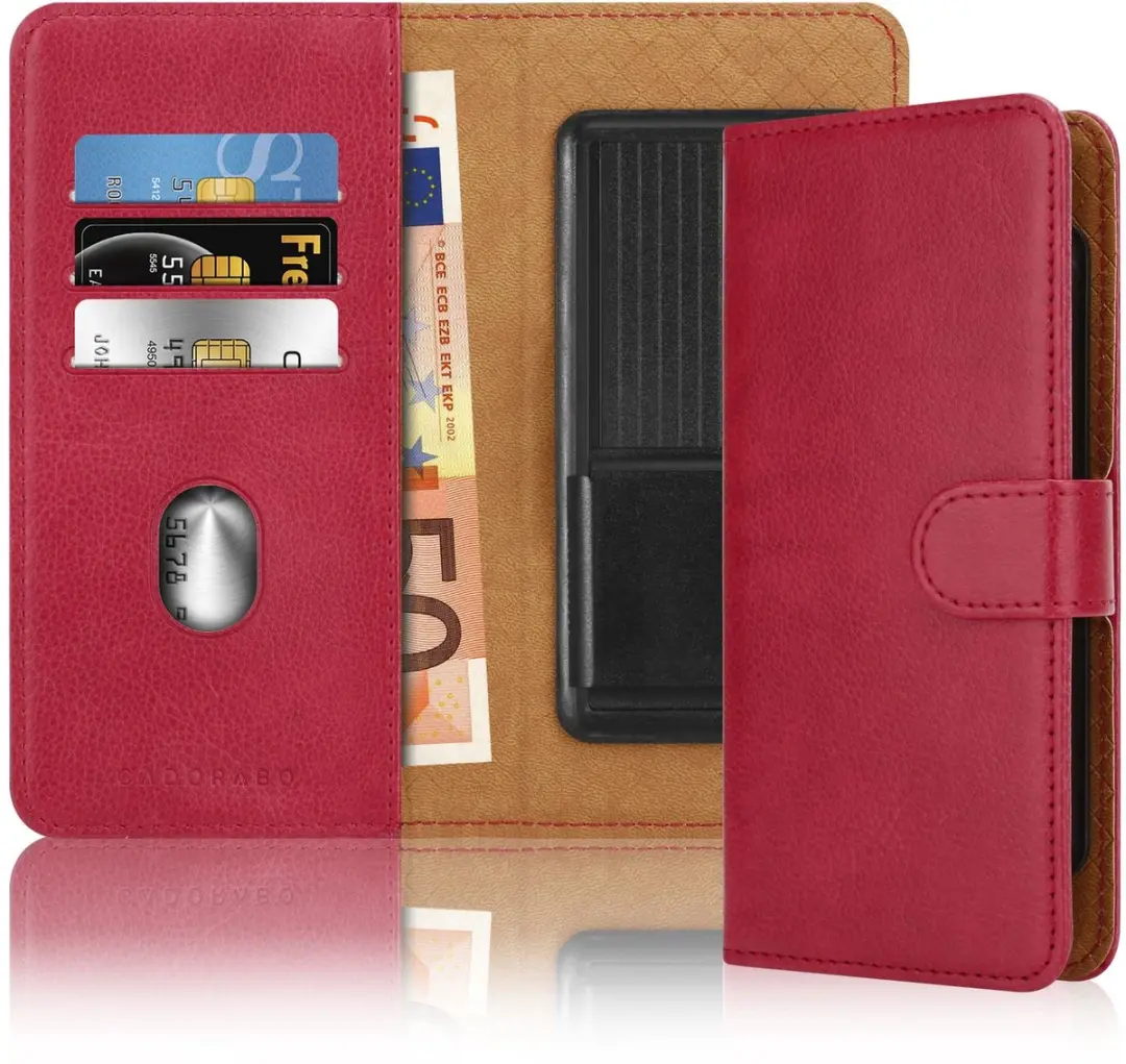 Hoesje geschikt voor ZTE Blade V6 in ROOD met kaartslot, 360 graden beschermhoes
