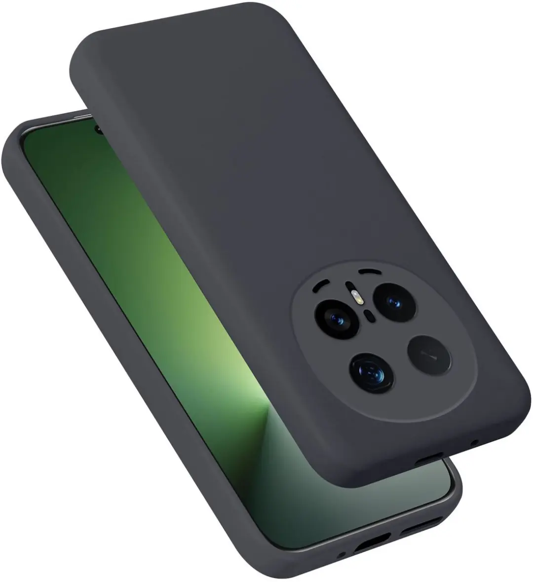 Cadorabo Hoesje geschikt voor Honor Magic 8 Pro Case in Liquid Zwart Beschermhoe