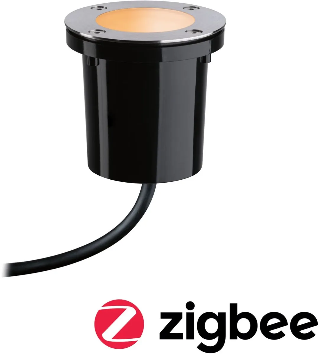 Paulmann Plug & Shine LED Grondinbouwlamp Zigbee 4,6W - Zwart