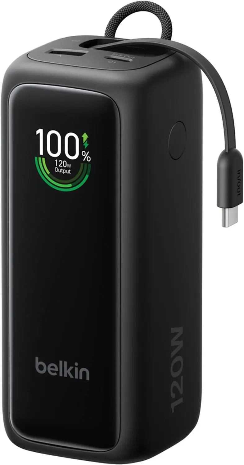 Belkin UltraCharge BPB042HQBK Powerbank 120W - Zwart - afbeelding 4 van 6