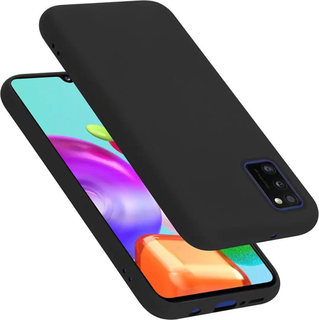 Cadorabo Hoesje geschikt voor Samsung Galaxy A41 in LIQUID ZWART