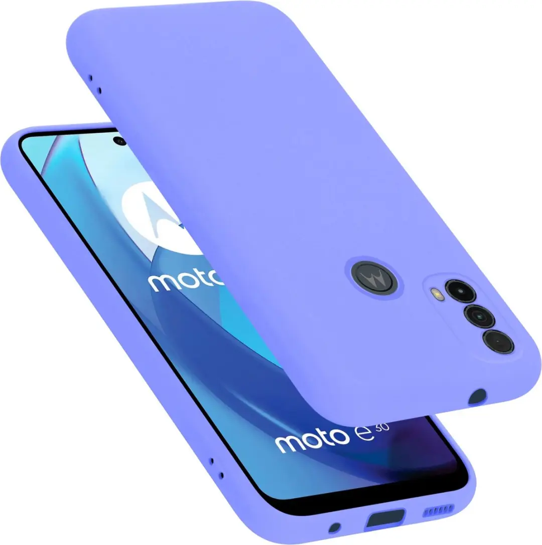 Cadorabo Hoesje geschikt voor Motorola MOTO E20 / E30 / E40 in LIQUID LICHT PAAR