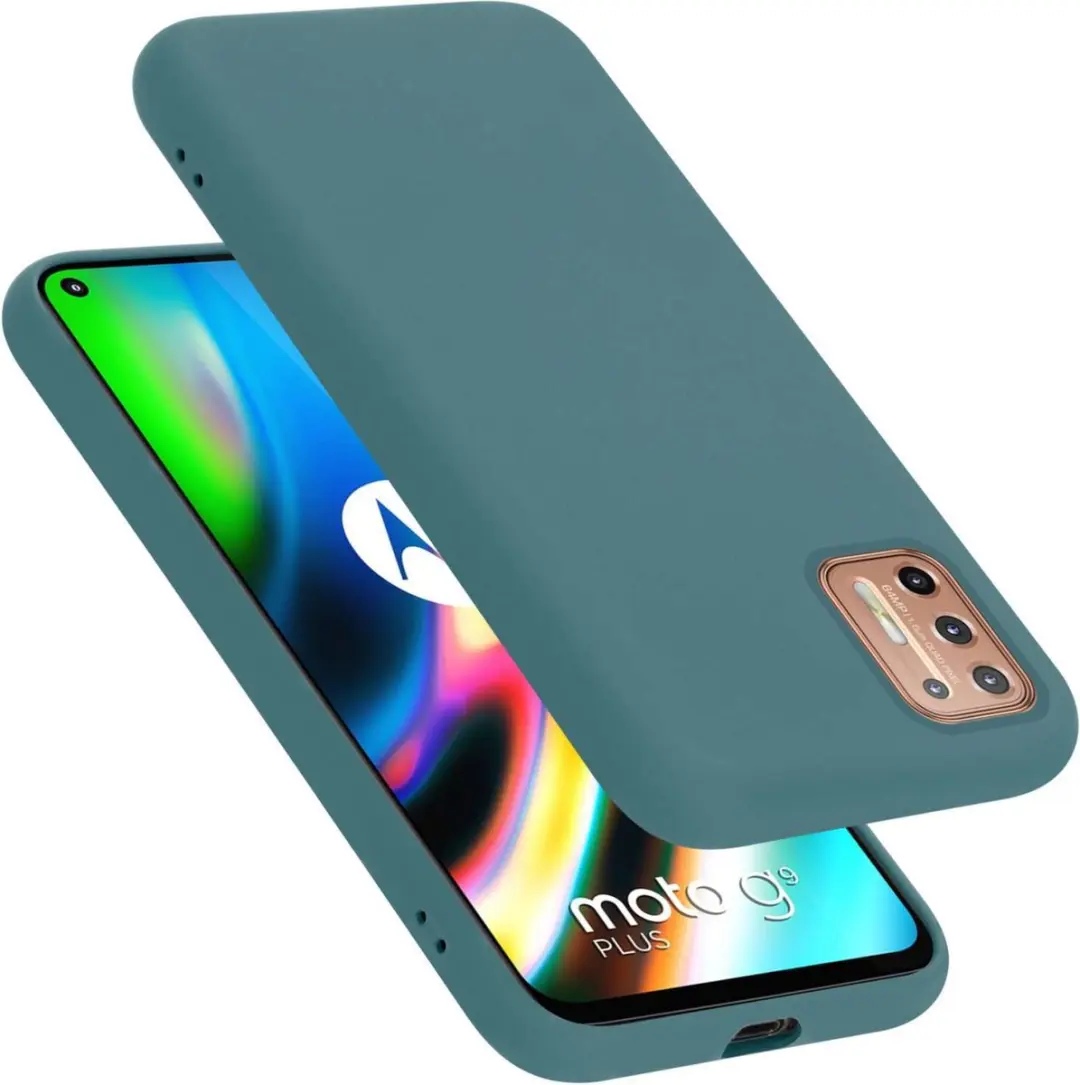 Cadorabo Hoesje geschikt voor Motorola MOTO G9 PLUS in LIQUID GROEN
