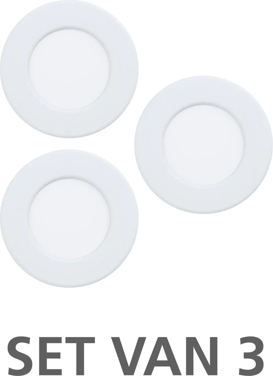 EGLO connect.z Fueva 6-Z Smart Inbouwspot Ø8.8cm - Wit - RGB & Wit - Zigbee