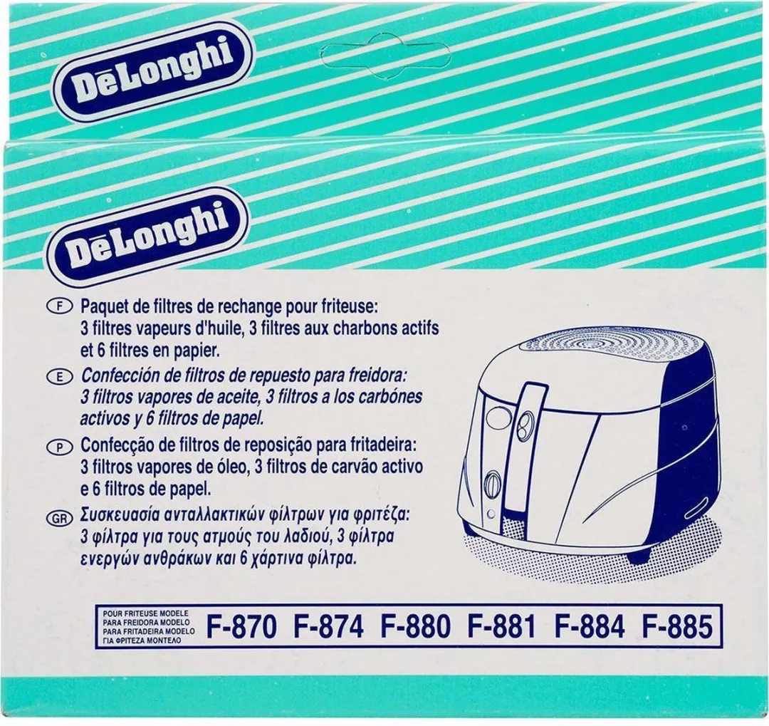 De’Longhi 5525101500 Friteusefilter - Wit
