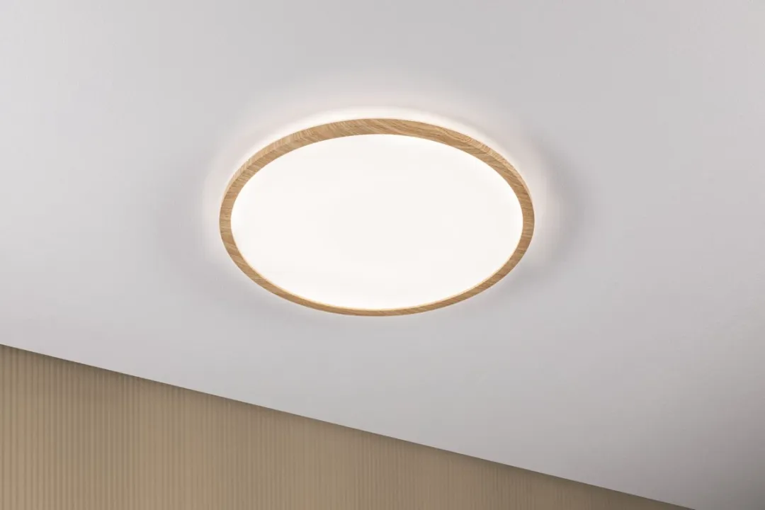 Paulmann Atria Shine LED-paneel 22W 42cm Houtlook - IP44