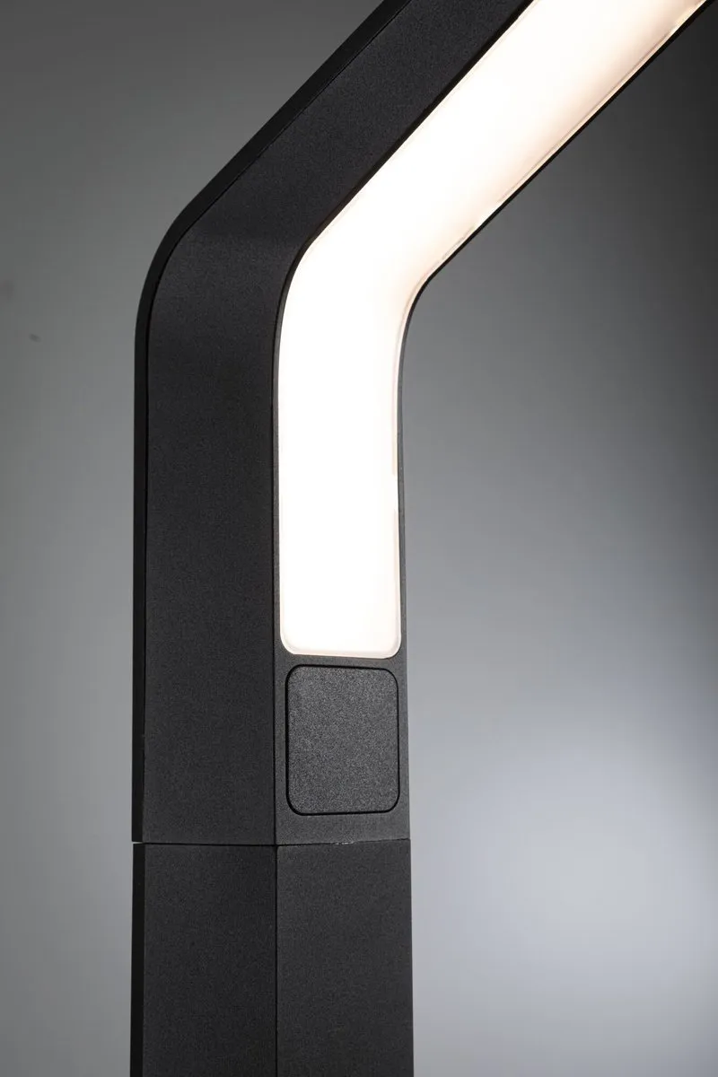 Paulmann LED-bolderlamp Merano Schemergestuurd - 14W 850lm 3000K - Antraciet