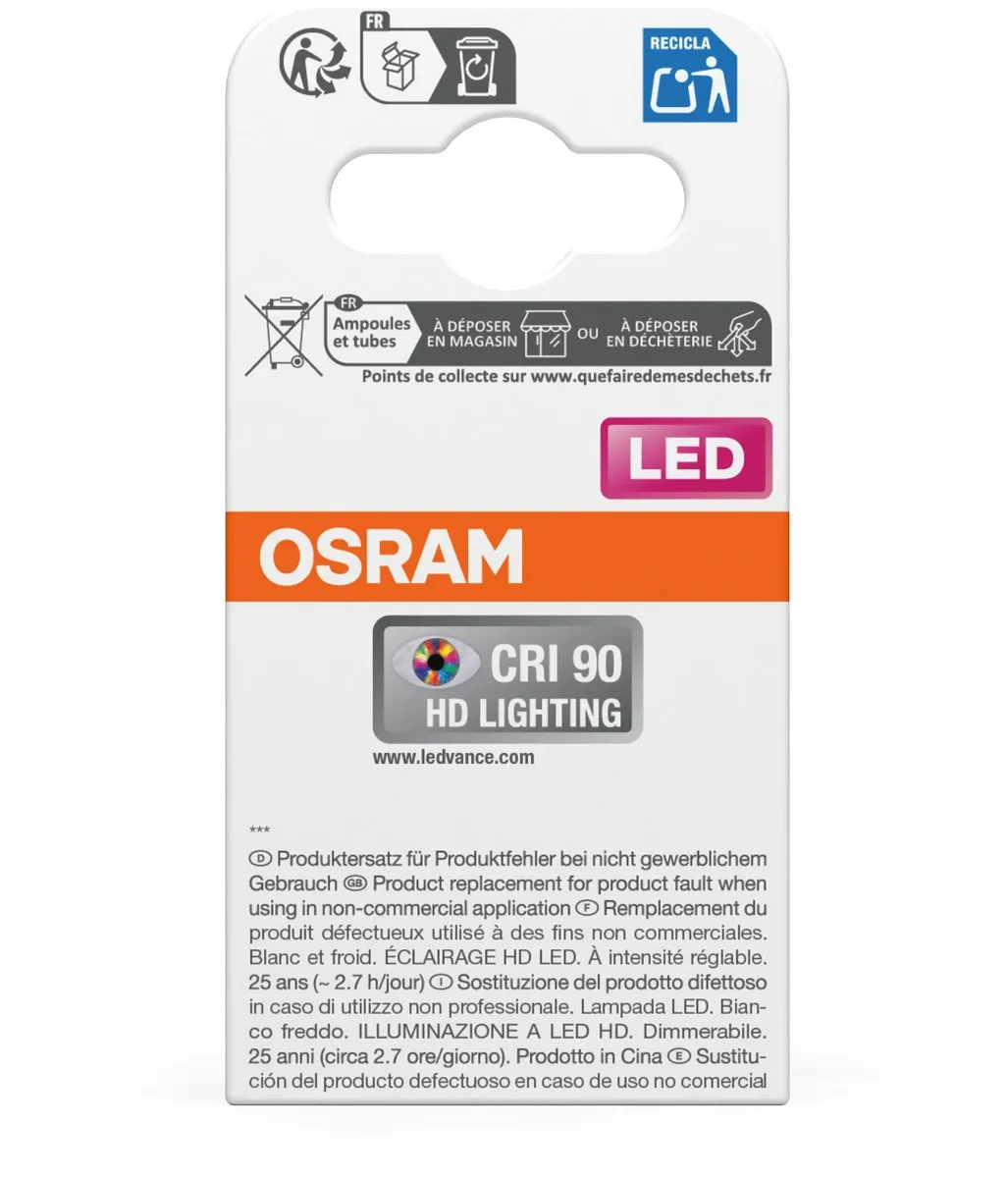 Osram LED Spot Reflector Superstar MR16 35 - 3,4W - 345lm - 36° - Koel wit