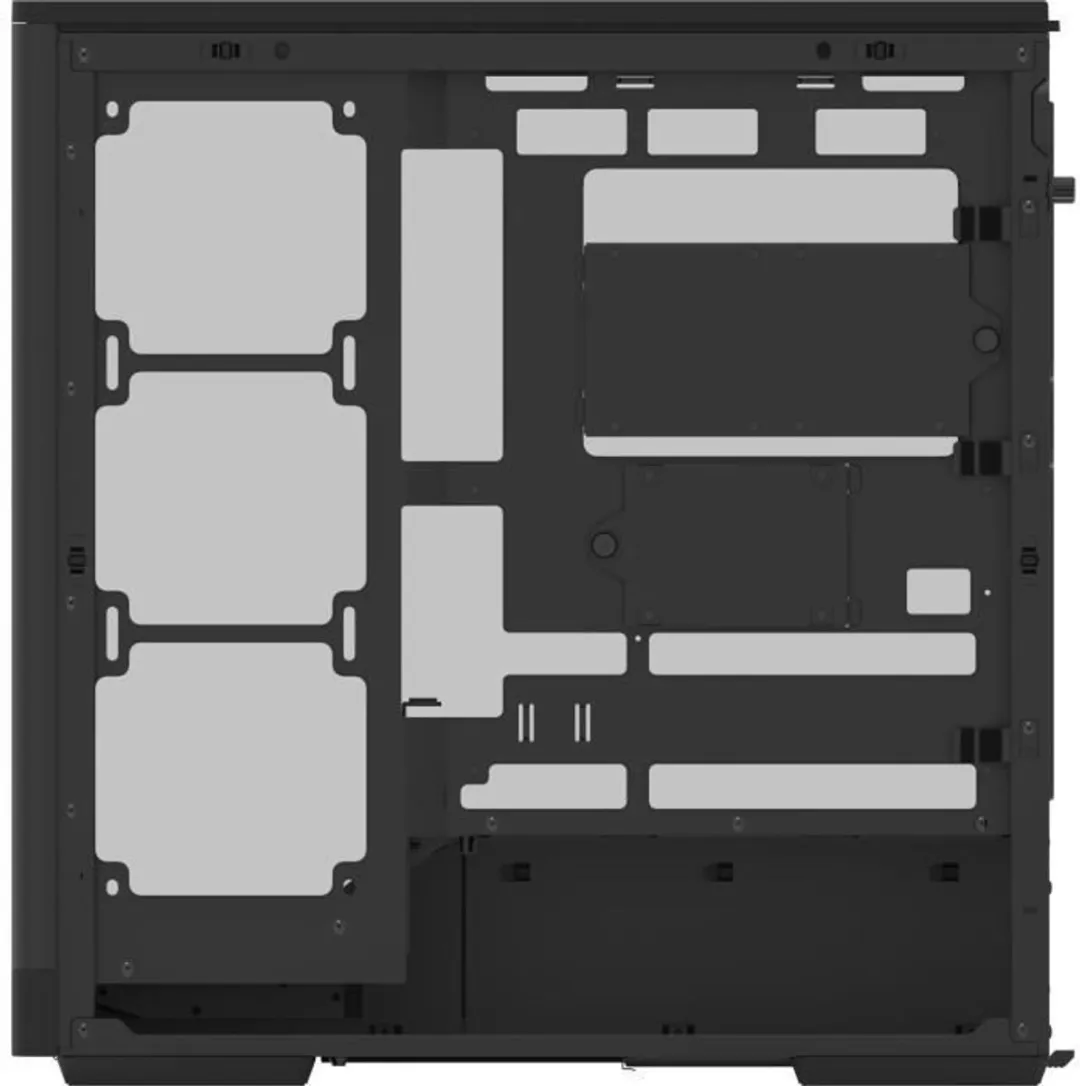 Aerocool D520A-BK V1 Mid-tower Behuizing - 4x120mm A-RGB - Zwart