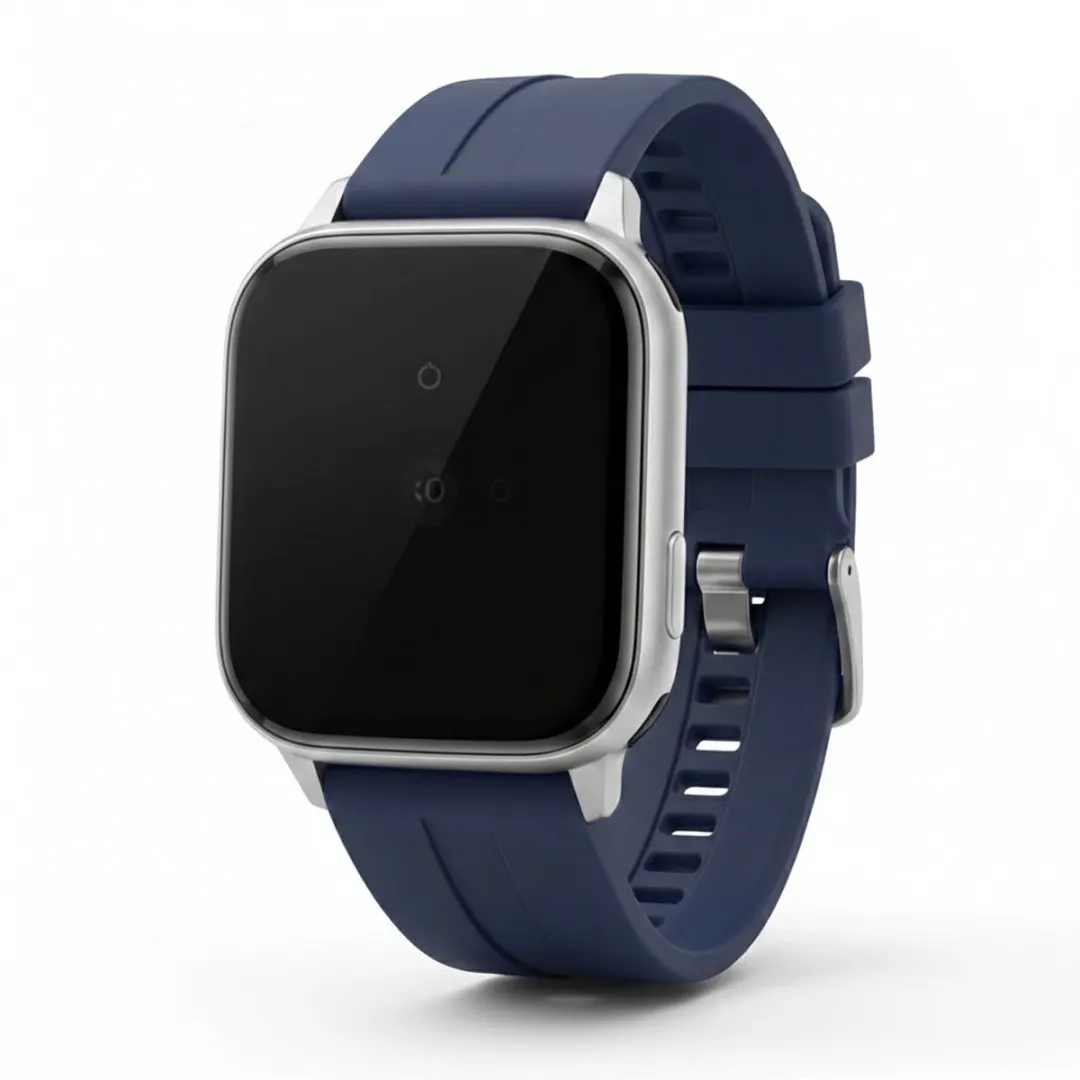 NUVEX Marineblauw Silicone Horlogebandje 22mm