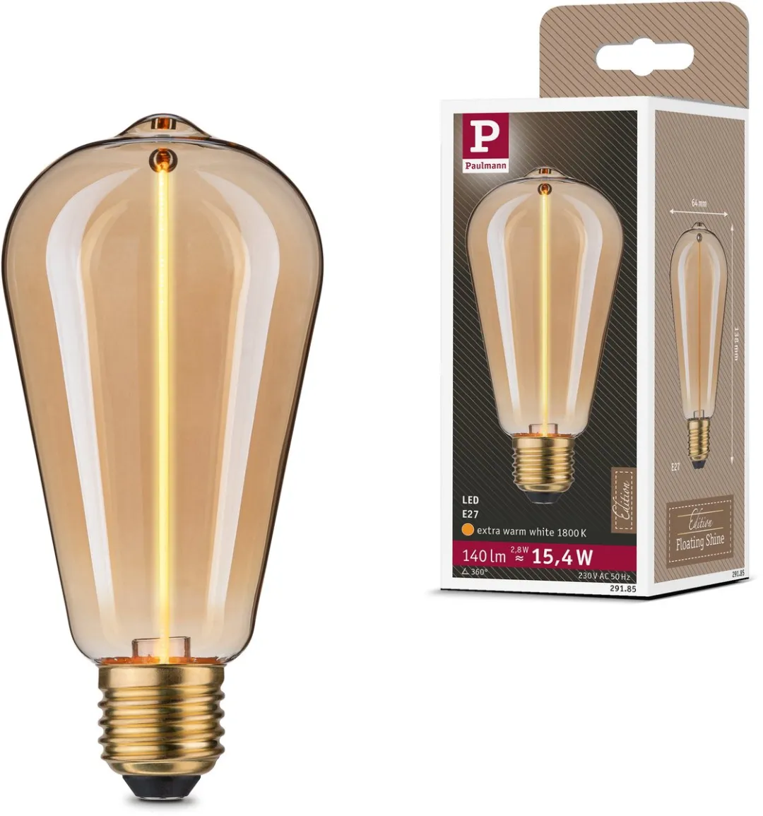 Paulmann Floating Shine LED-kolf E27 2,8W 140lm