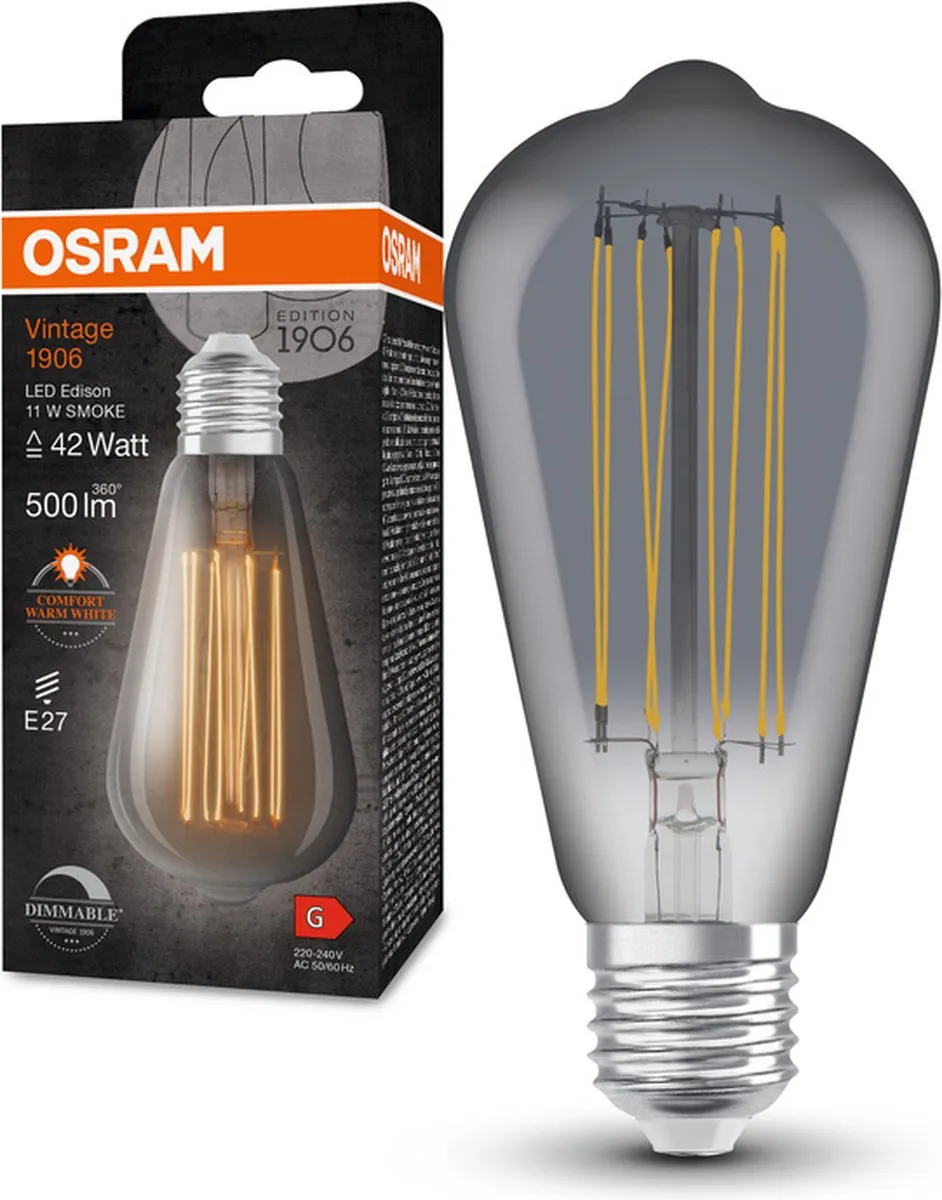 Osram Dimbare LED Vintage Edition E27 ST64 11W - 1800K