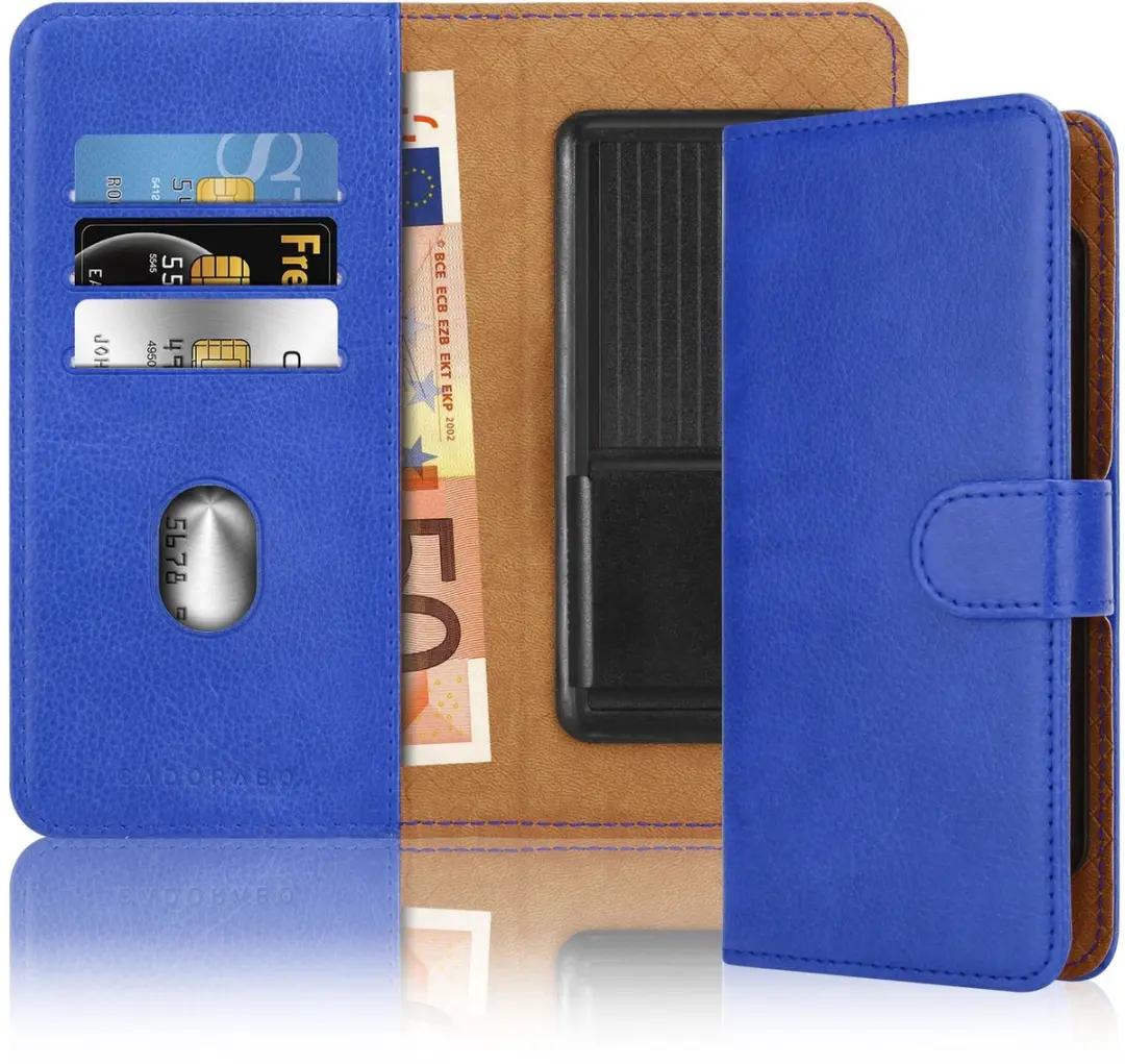 Hoesje geschikt voor Honor Magic 7 Pro in BLAUW met kaartslot, 360 graden besche