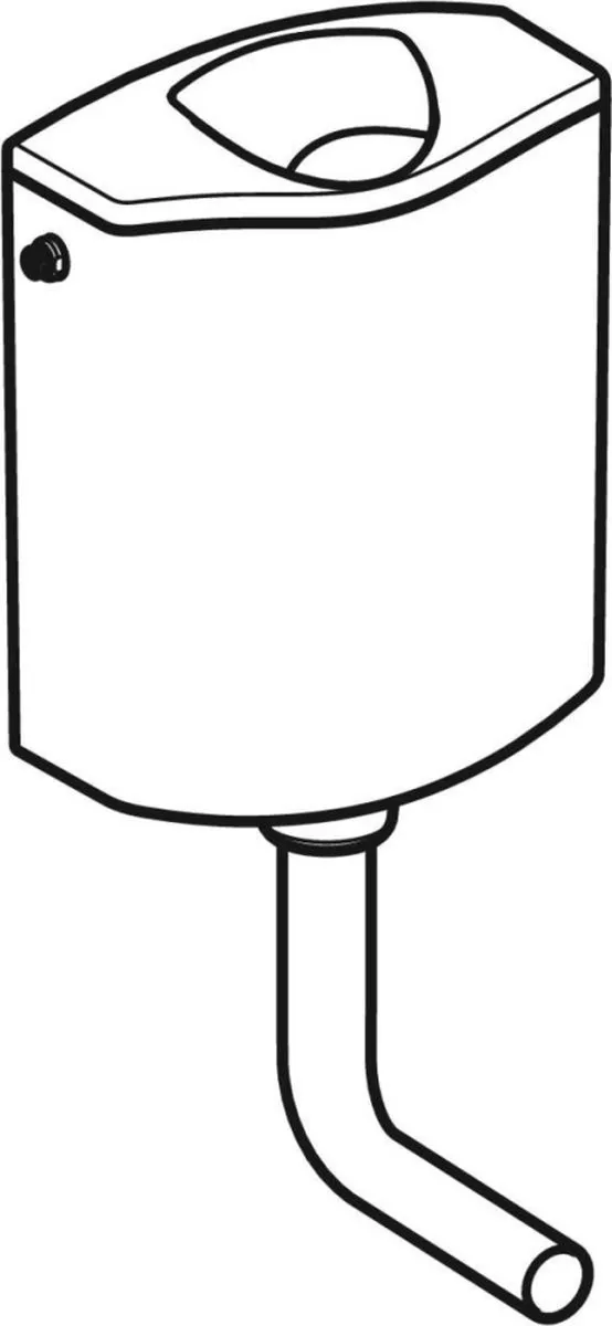 Geberit Laaghangend Reservoir 2-Toets Alpien Wit - 44691387908341