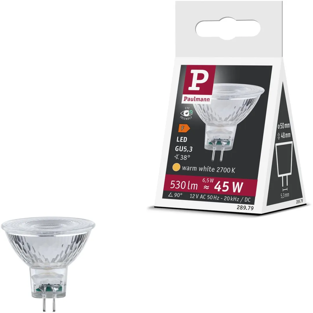 Paulmann LED Reflector GU5.3 530lm 6.5W 2700K