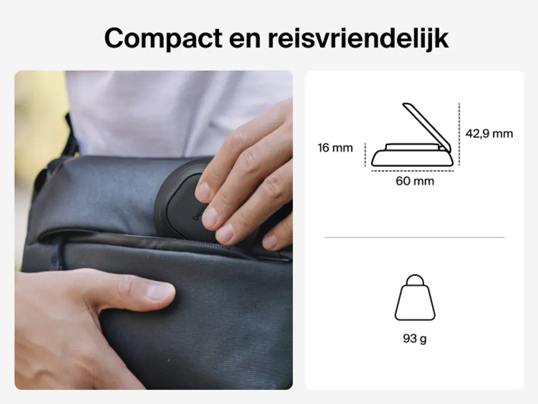 Belkin UltraCharge WIA013HQBK Qi2 Draadloze Oplader - Zwart - afbeelding 5 van 6