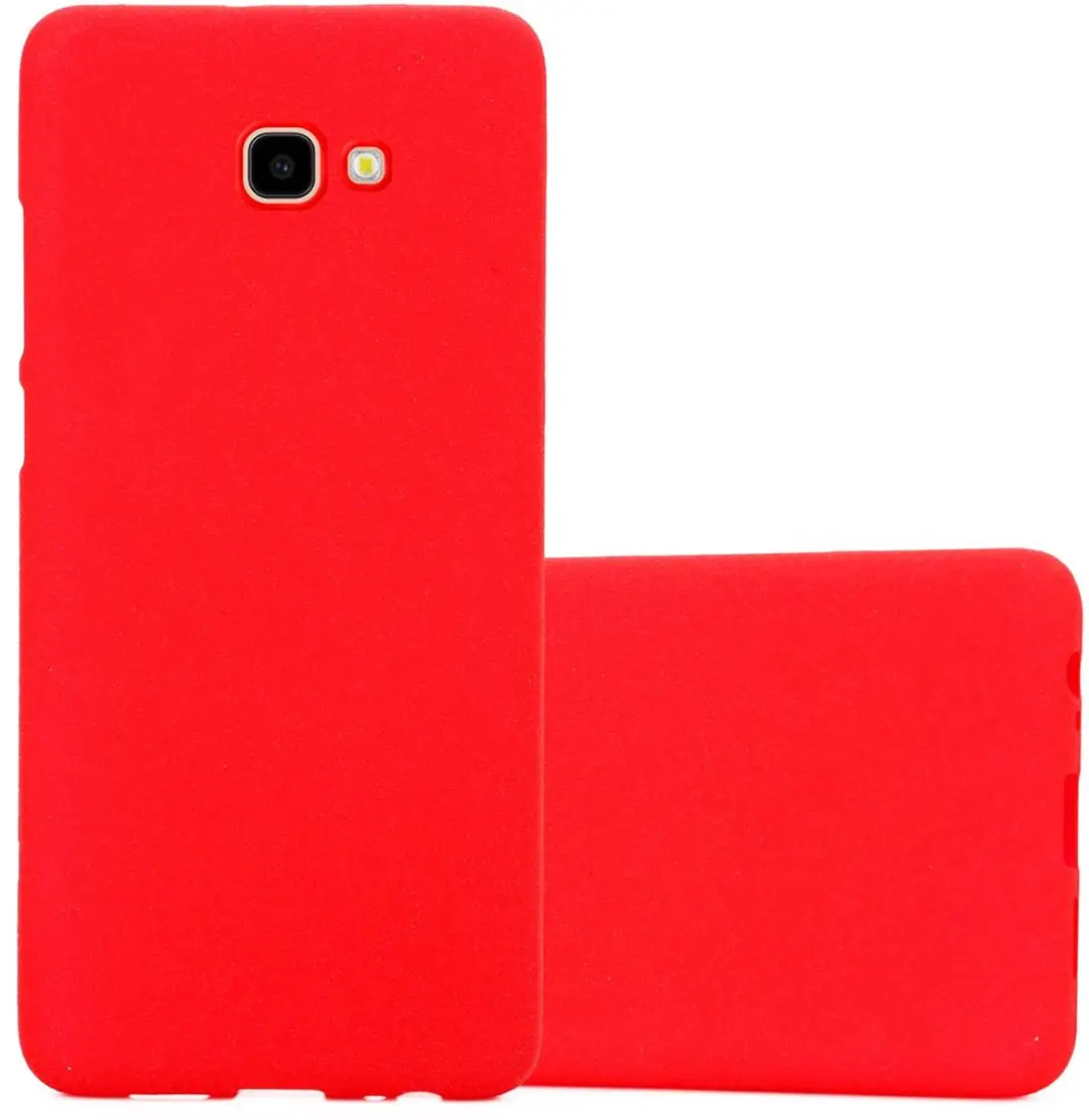 Cadorabo Hoesje geschikt voor Samsung Galaxy J4 PLUS in FROST ROOD