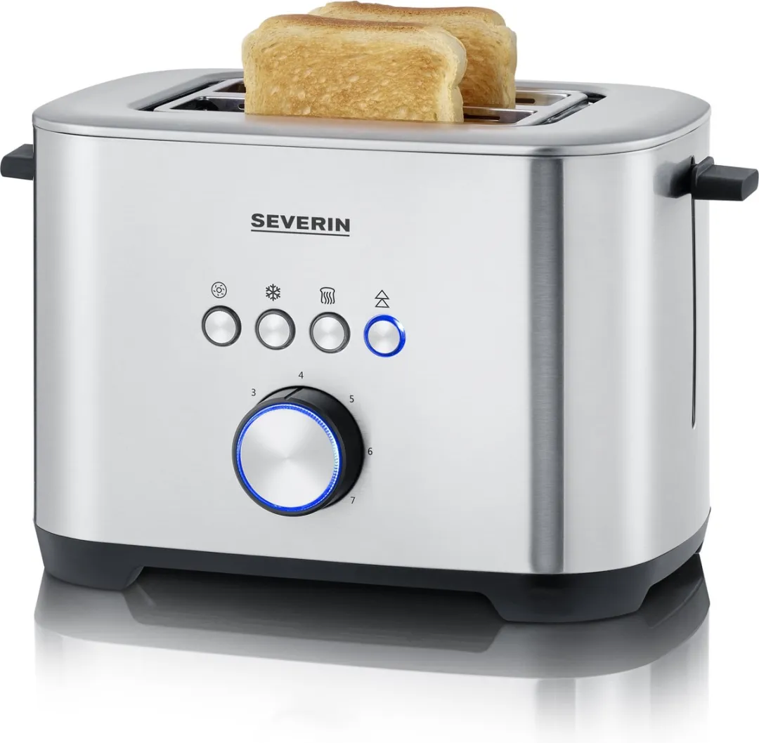 Severin AT2620 Broodrooster 2 Sneden 800W - Zwart/RVS