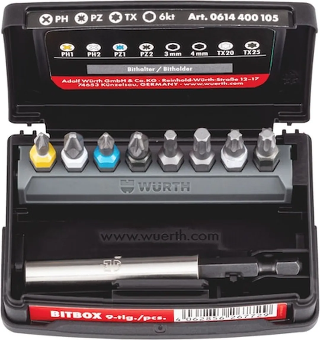 Würth Bitbox T20 - 9-delig