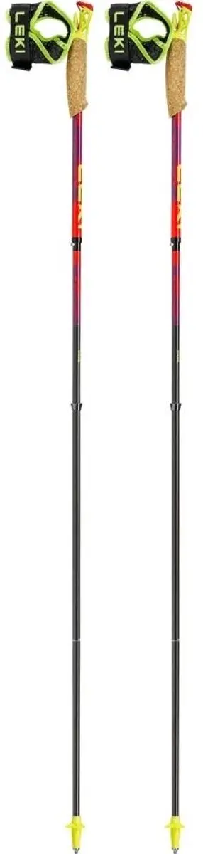 Leki Ultratrail FX.One SL Trailrunning Poles - Carbon - Bright Red/Violet/Neon Yellow - afbeelding 5 van 5