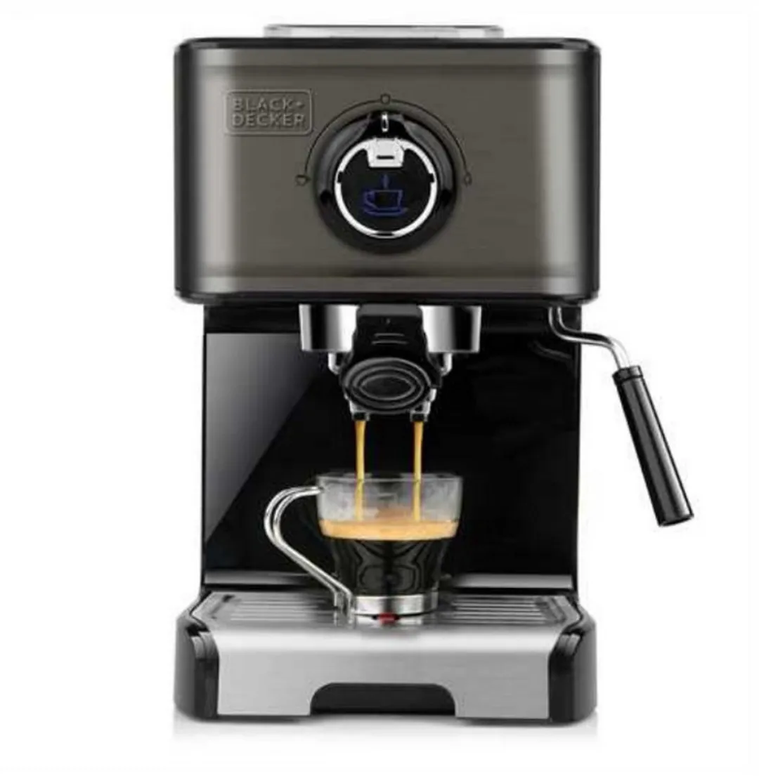BLACK+DECKER BXCO1200E Espressomachine - 1200W - Zilver