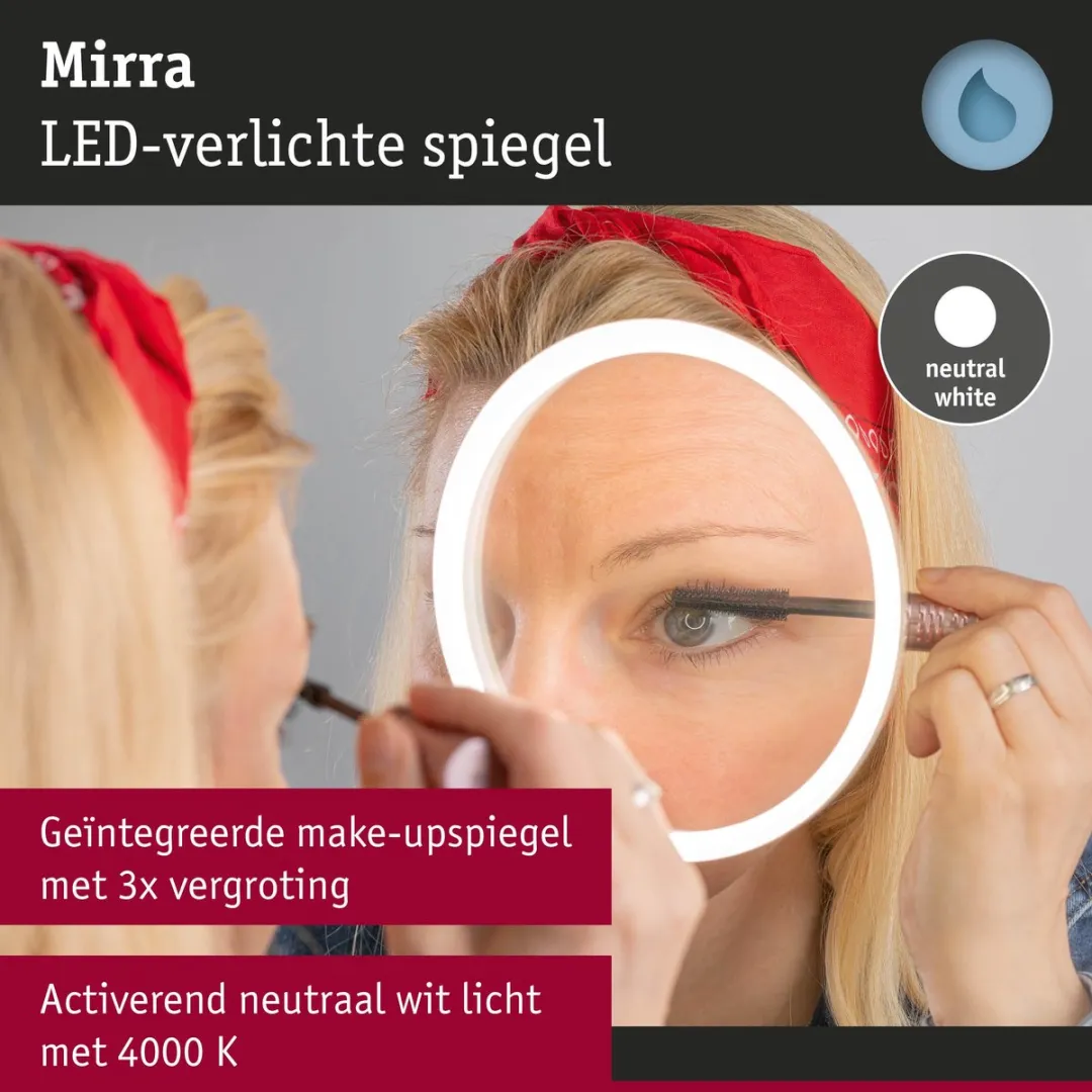 Paulmann Mirra LED-Spiegel 80cm - 2x1580lm 4000K - IP44