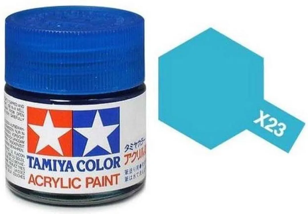 Tamiya X-23 Blue Clear Acrylverf 23ml