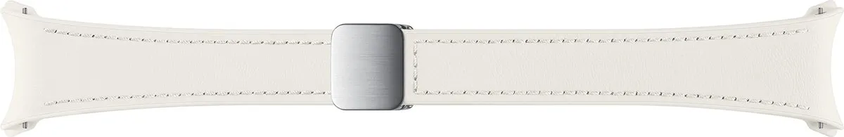Samsung Watch D-Buckle Hybrid Leather Band S/M - Cream