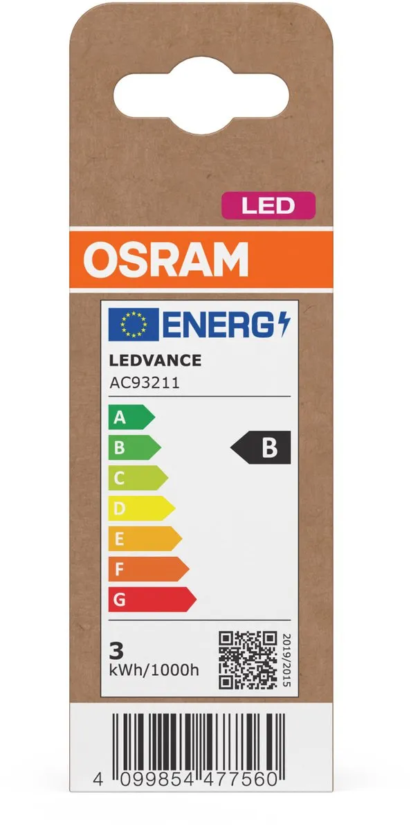 Osram LED-lamp Mini Kaars Classic B40 Filament 2,5W E14 - Mat - afbeelding 6 van 6