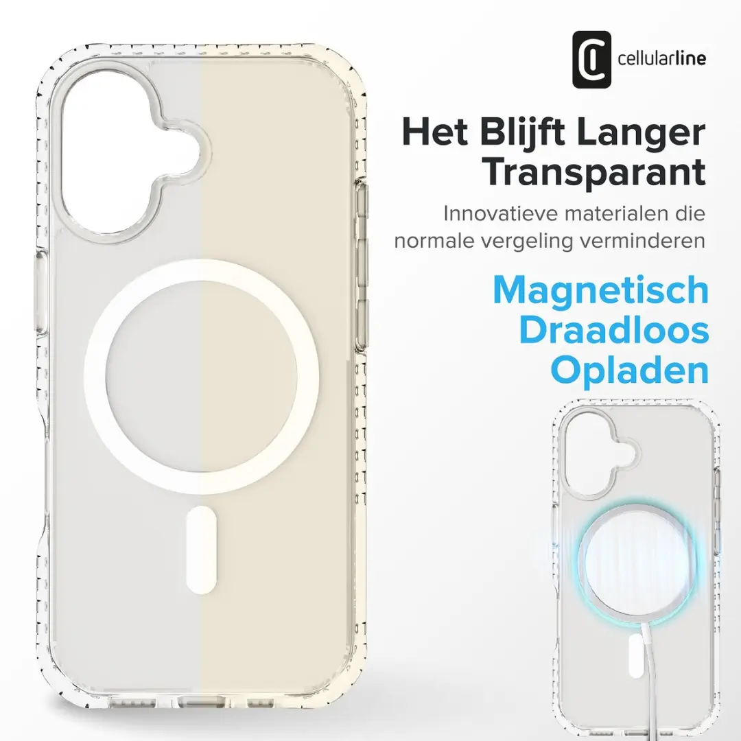Cellularline Ultra Strong Mag Hoesje iPhone 17 - Transparant - afbeelding 4 van 6