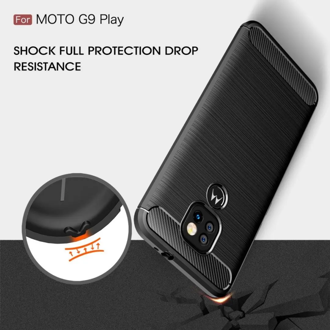 Motorola Moto G9 Play / Moto E7 Plus TPU Hoesje - Zwart - afbeelding 3 van 6