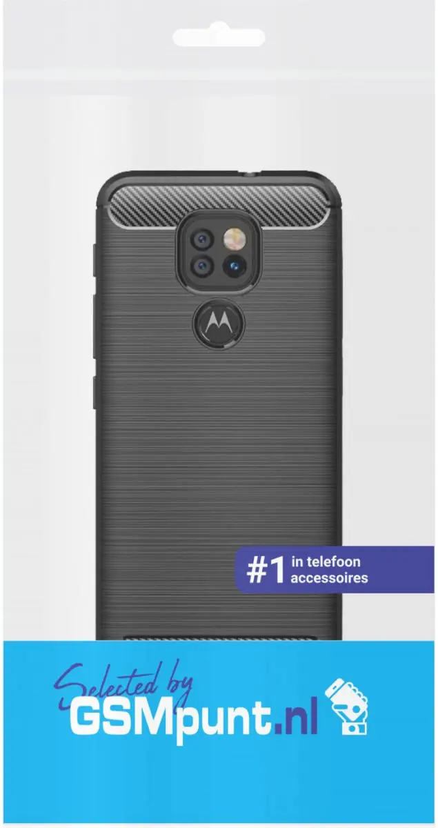 Motorola Moto G9 Play / Moto E7 Plus TPU Hoesje - Zwart - afbeelding 2 van 6